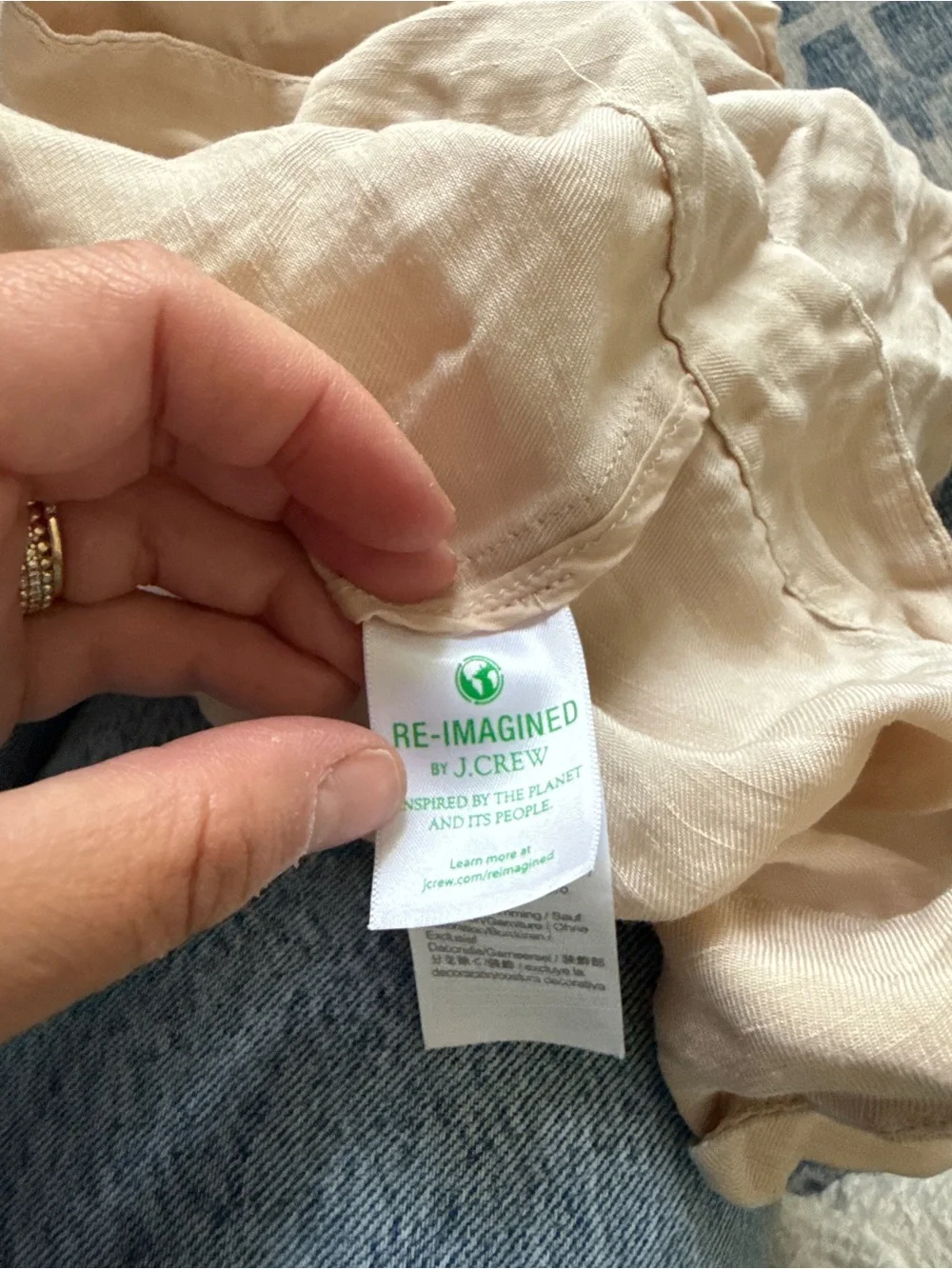 J. Crew Linen Blend Dress